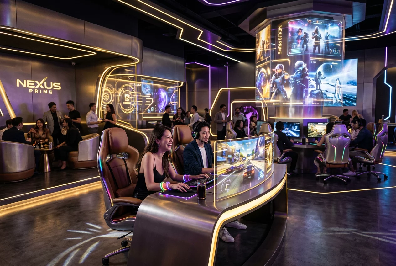 Neon Nexus Lobby